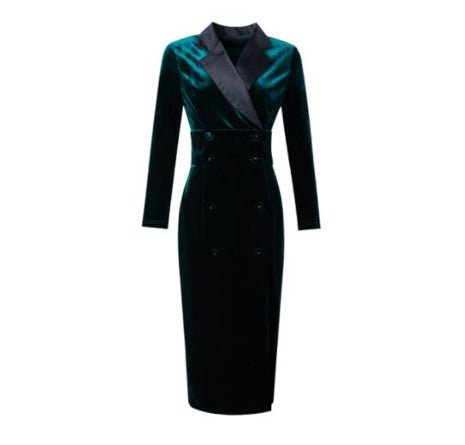 Grünes Vintage-Kleid von guter Qualität