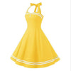 Gelbes Boogie Woogie Vintage Kleid