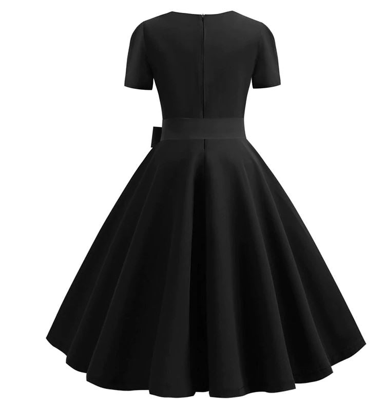 Vintage Boogie Woogie Kleid Schwarz