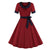Weinrotes Vintage-Kleid