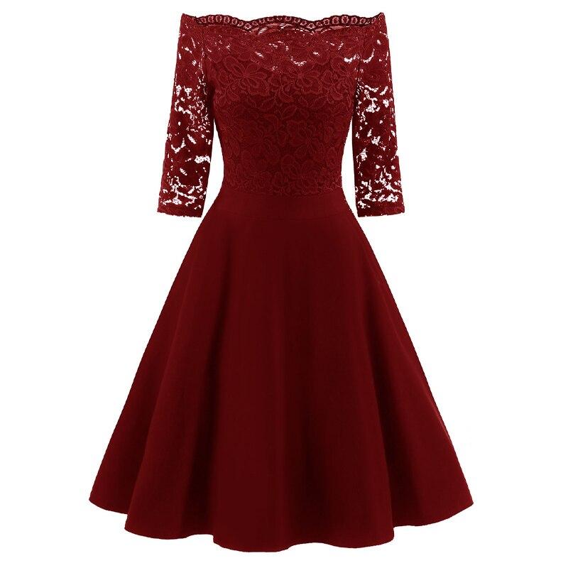 60er Jahre Hochzeitskleid Burgund