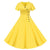Knöpfe Vintage Kleid Gelb