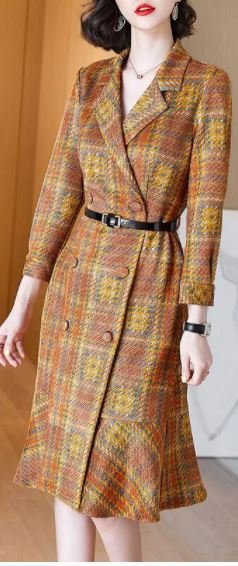 Kanada Kaffee Vintage Kleid