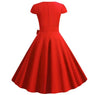 Vintage-Kleid mit rotem Gürtel