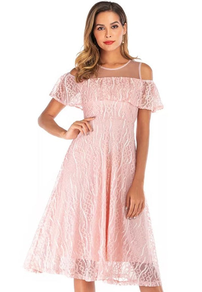Vintage Rosa Zeremonienkleid