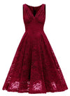 Rotes Vintage-Zeremonienkleid