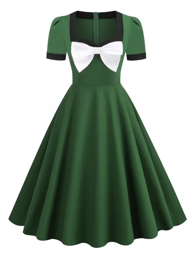 Vintage Zeremonienkleid Grün