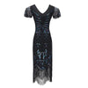 Schwarzes Charleston Vintage-Kleid