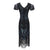 Schwarzes Charleston Vintage-Kleid