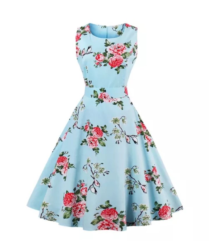 Vintage schickes Retro Belle Roses Kleid