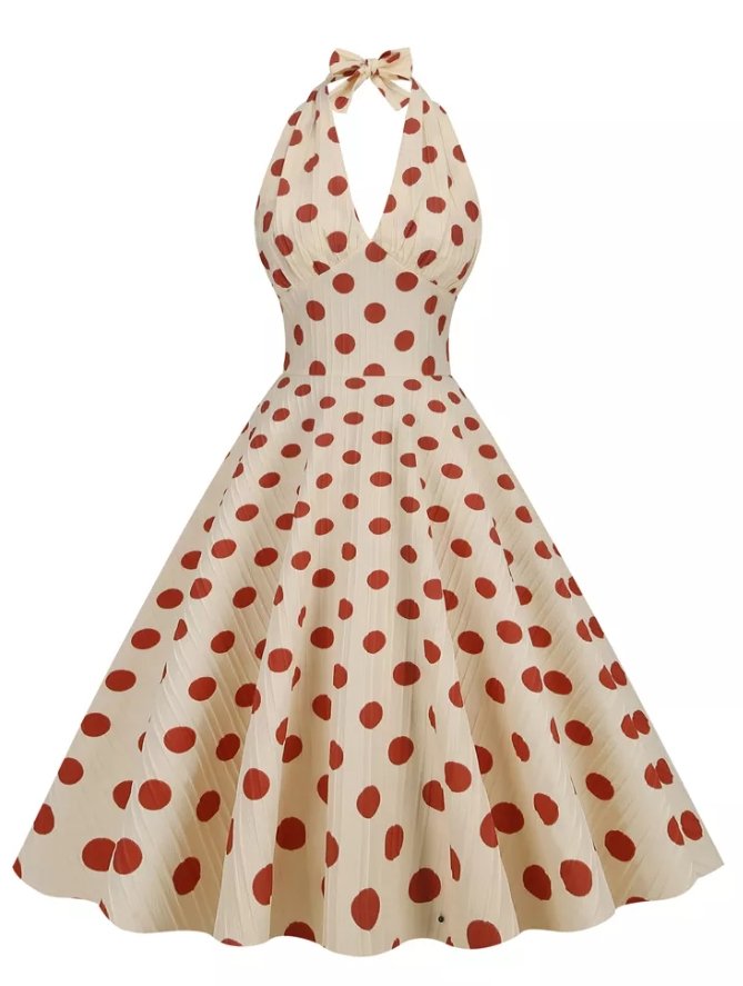 Vintage schickes Retro-Sommerkleid