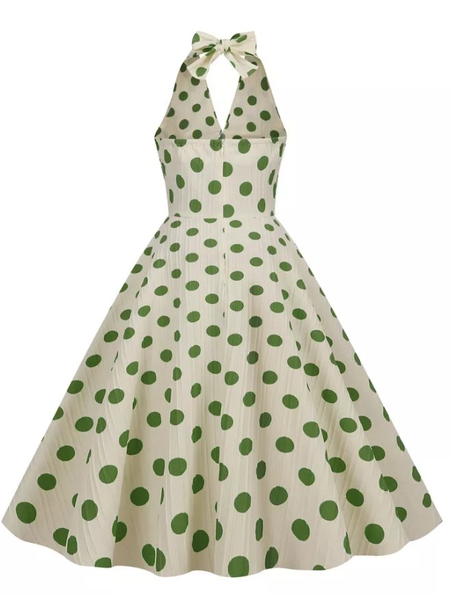 Vintage schickes Retro-Polka-Dot-Kleid
