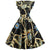 Auffälliges Vintage-Chic-Retro-Kleid