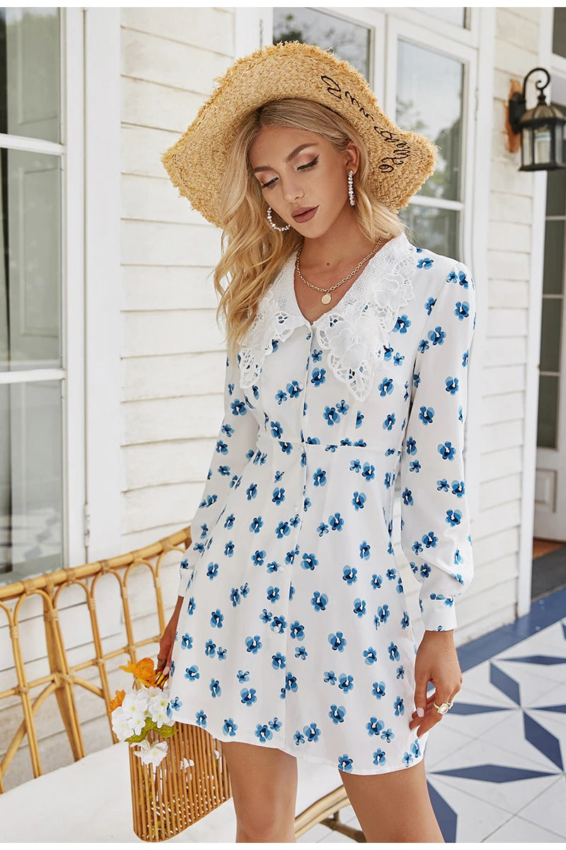 Vintage Kleid mit Peter-Pan-Kragen