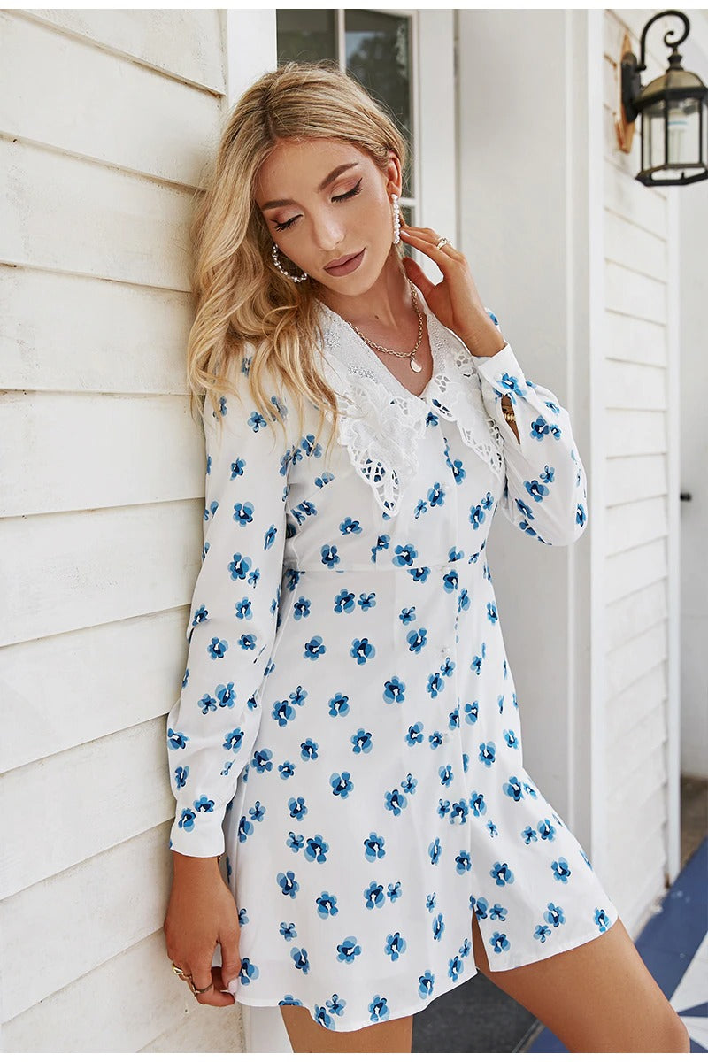 Vintage Kleid mit Peter-Pan-Kragen