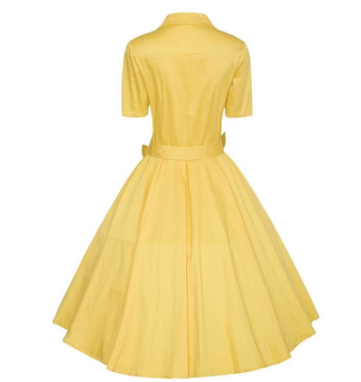 Vintage-Kleid mit Kerbkragen