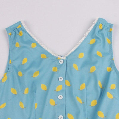 Vintage-Kleid mit Spitzenkragen