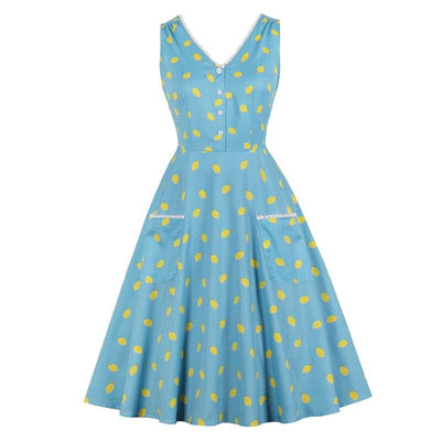 Vintage-Kleid mit Spitzenkragen