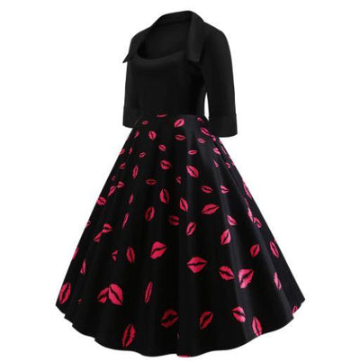 Küsse 50er-Jahre-Kleid