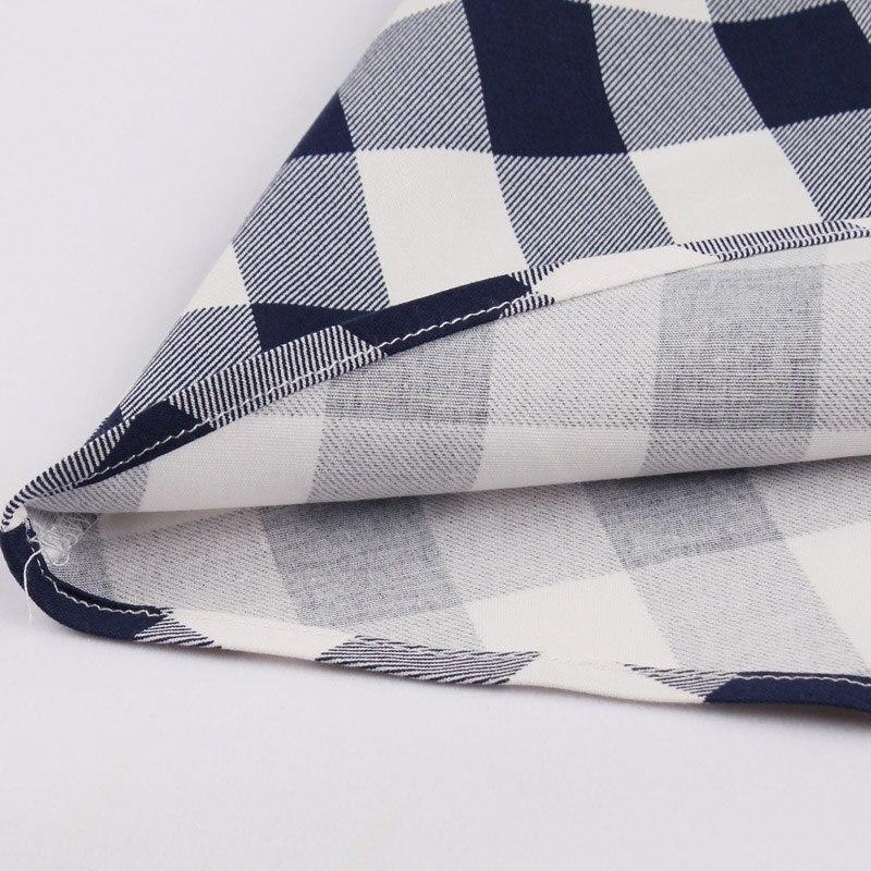 Kariertes Vintage-Kleid aus Baumwolle