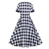 Kariertes Vintage-Kleid aus Baumwolle