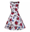 Geblümtes Vintage-Kleid aus Baumwolle