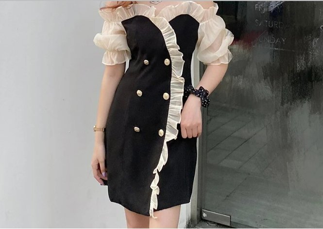 Kurzes Vintage-Kleid