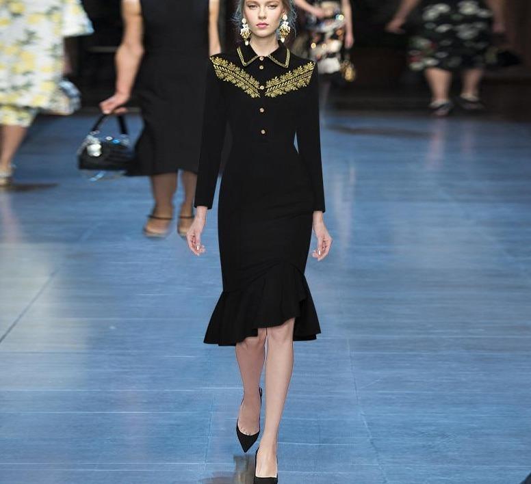 40er Jahre Vintage Couture Kleid