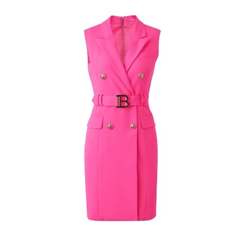 Fuchsia 40er Jahre Vintage Bleistiftkleid