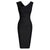 Vintage Bleistift-Chic-Kleid Schwarz