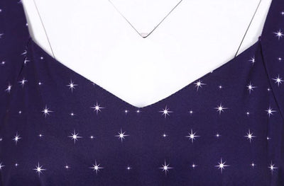 Vintage Marineblaues Weihnachtskleid