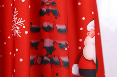 Vintage Rotes Weihnachtskleid