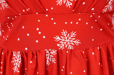 Vintage Rotes Weihnachtskleid