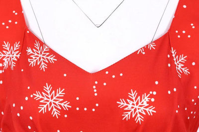 Vintage Rotes Weihnachtskleid