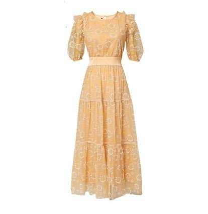 Hochwertiges Vintage-Kleid in Orange