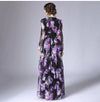 Lila hochwertiges Vintage-Kleid