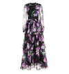 Lila hochwertiges Vintage-Kleid