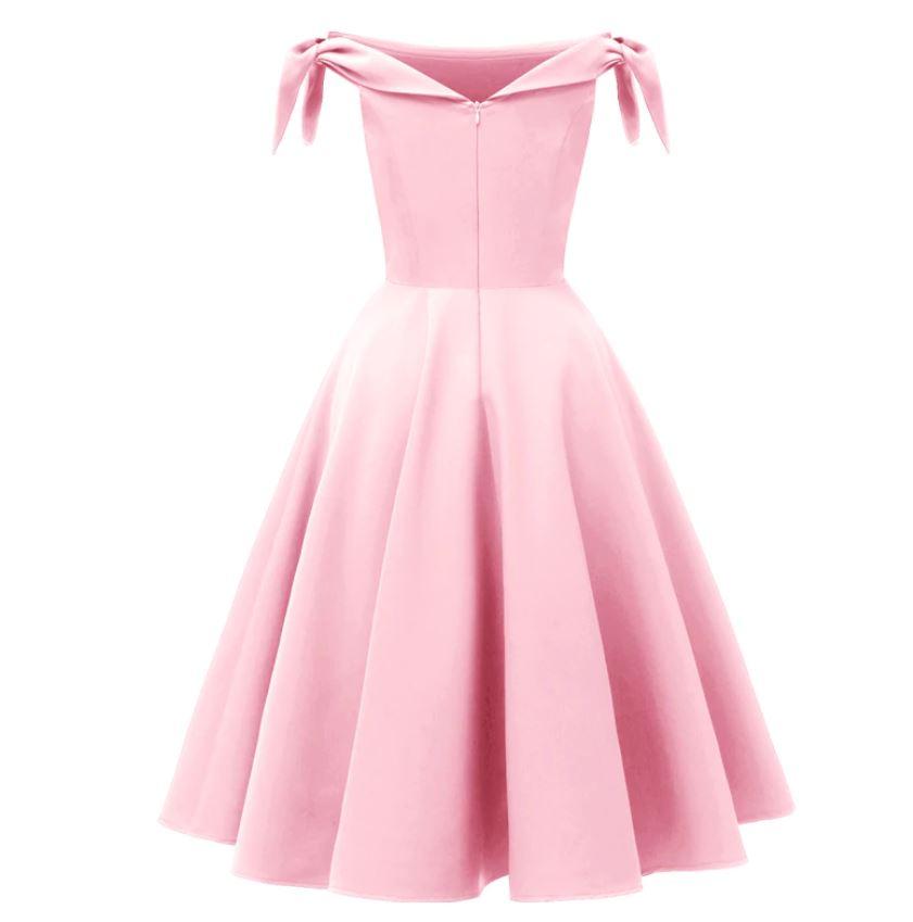 Vintage Rosa Abendkleid