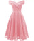 Rosa Brautjungfern Vintage Kleid