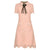 Vintage-Kleid aus rosa Spitze