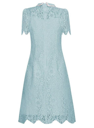 Vintage-Kleid aus türkisfarbener Spitze