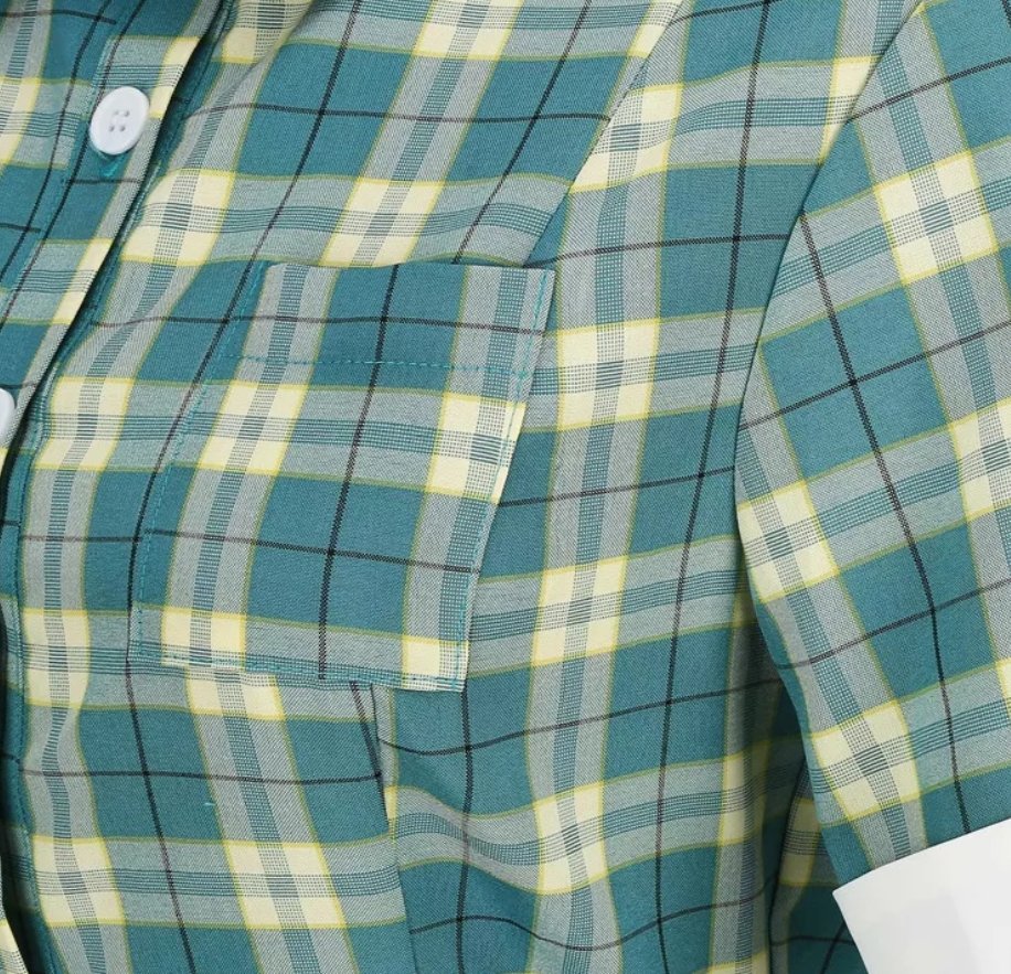 Schottland Vintage Kleid Grün