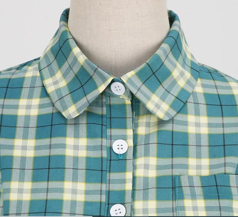 Schottland Vintage Kleid Grün