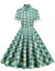 Schottland Vintage Kleid Grün
