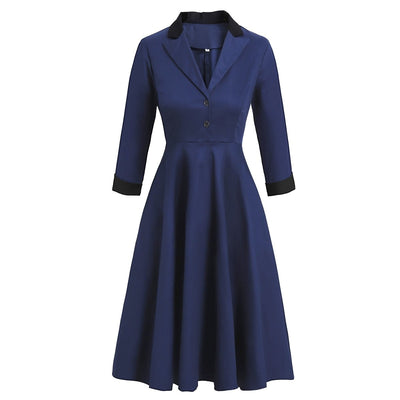 Winterliches formelles Vintage-Kleid