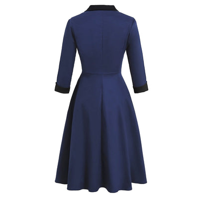 Winterliches formelles Vintage-Kleid