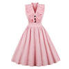 Rosa Plus Size Froufrou Vintage Kleid