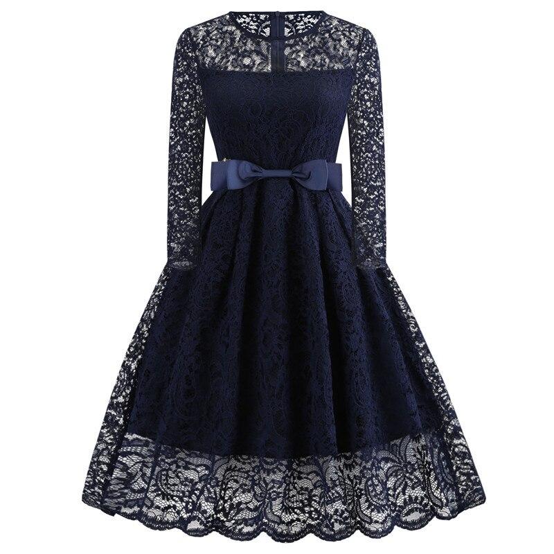 Vintage Marineblaues Galakleid