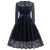 Vintage Marineblaues Galakleid