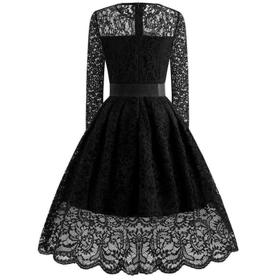Vintage Schwarzes Galakleid